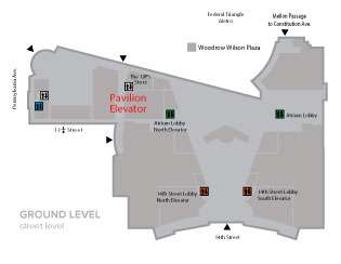 Ronald Reagan Building Pavilion map